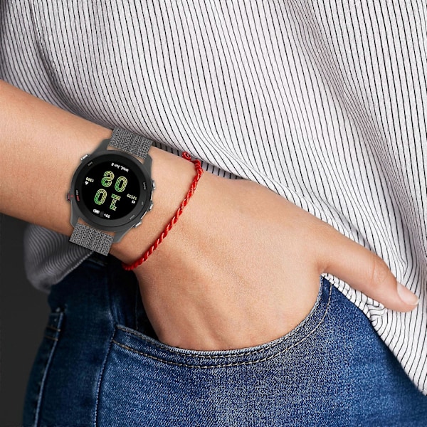 Nylon Loop-reim for Garmin Forerunner 255/Vivoactive 4 Klokker