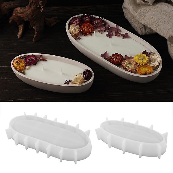 DIY Bådsformet Lyskop Silicone Form Mode Resin Opbevaring Organiser Maker til Hjemmebrug