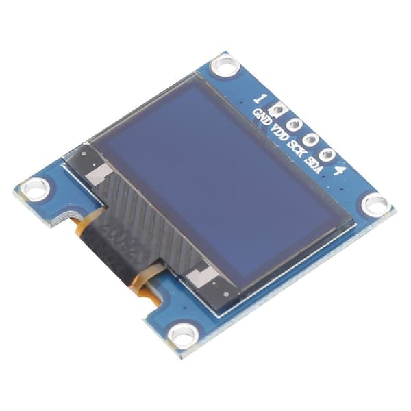 OLED-displaymodul Vit IIC-kommunikation Liten elektronisk komponent 0,96 tum