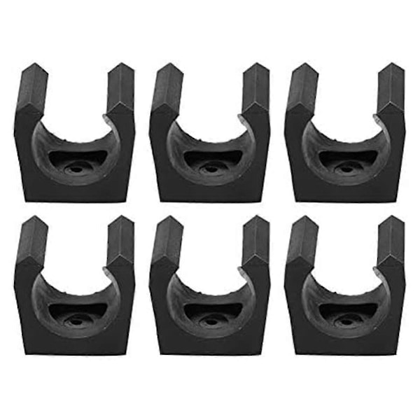 Pool Cue Clamp, Set of 6 Plastic Billiard Single Stand Mini Rod Storage Accessories