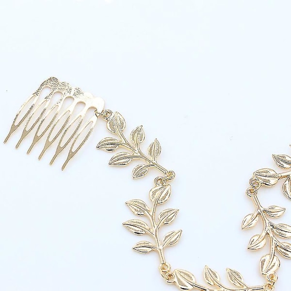 Arm Cuff Bröllops Smyckesset Laurel Leaf Branch All- Leaf Kam (2 st)