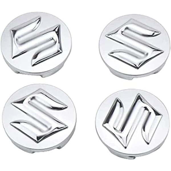 4 x 54mm Navkapsler for Suzuki Swift Sport SX4, Bil Navkapsler, Logo Støvdeksler, Rustfritt Stål Dekorative Tilbehør
