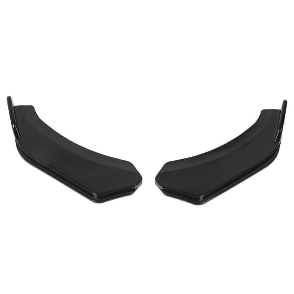 2 st Front Bumper Lip Angle 56cm Vänster och Höger Bumper Protector Blank Svart Lip Splitter för Fordon