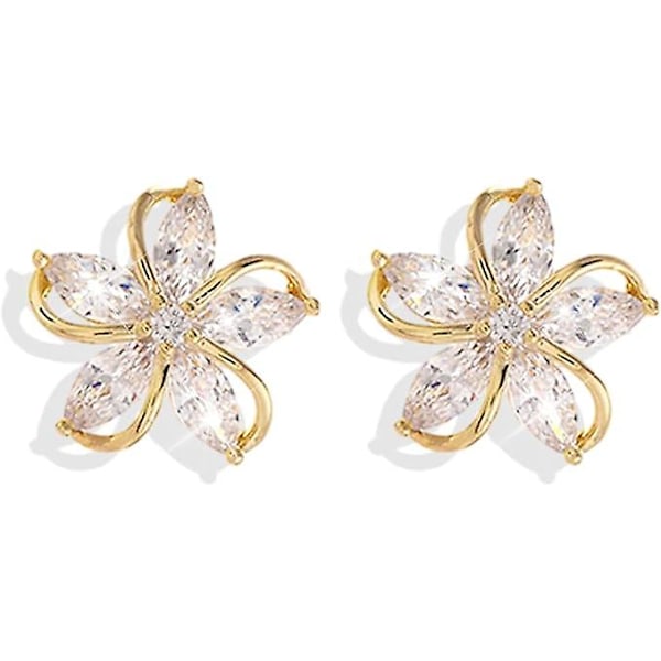 Blomster Stud Øreringe Blomster Øreringe Til Kvinder, Rhinestone Blomster Øreringe Til Piger