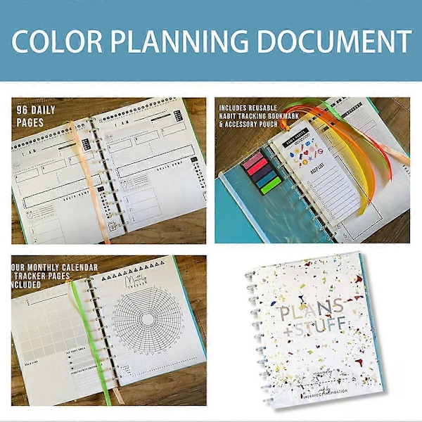 2025 Livsplanerare - Färgglad Planner-Anteckningsbok för Organisation, Planer & Anteckningar - Perfekt för Daglig Planering och Målsättning