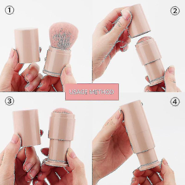 Setting Brush med Bløde Kunstige Fiberhår D (1 stk)