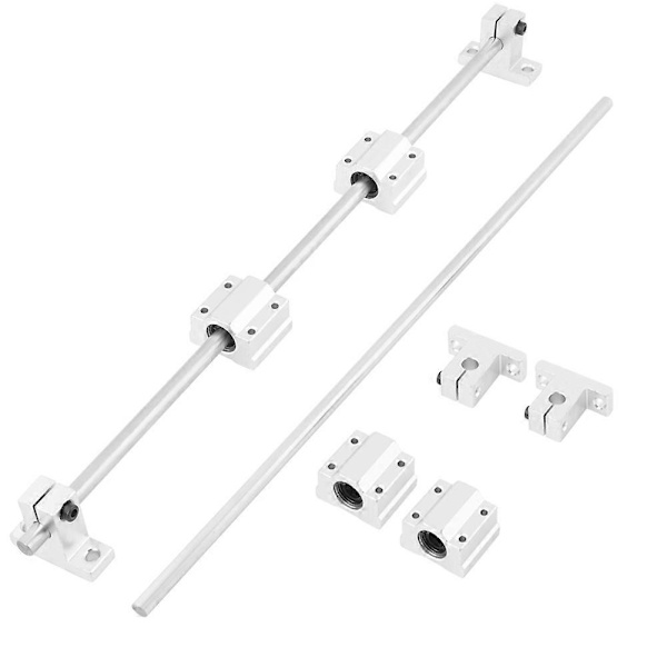 8mm x 400mm CNC Lineær Skinneaksle Stang SC8UU Leje Blok Sæt Til 3D Printer