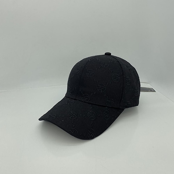 Hat Ladies Spring And Autumn Casual Fashion Simple Baseball Cap Men(Black)