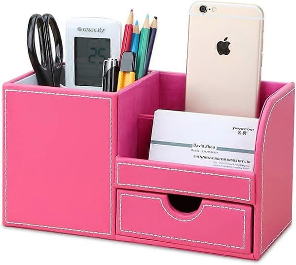 4 Multi-funksjonelle Rom Skrivebordsorganisator (Candy Pink)
