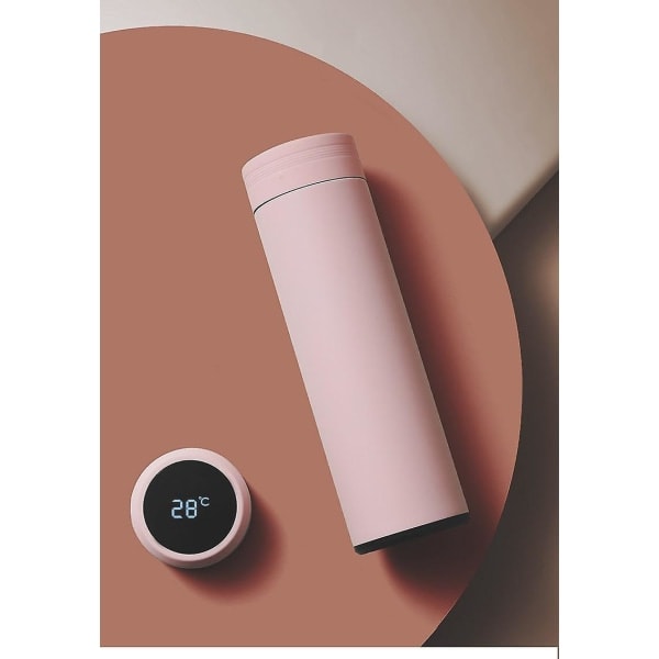 450ml smart termosflaska med temperaturdisplay varmvatten termosmugg med tekanna |