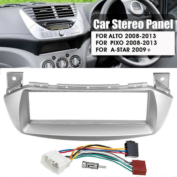 Bil Stereo Radio Panel ISO Antenne Adapter Monteringssett for Suzuki Alto Pixo 2009-2014