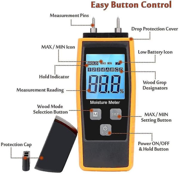 Jinyi HD Digital Er, Meter Meter Cement Mortar Detector Indhold Er