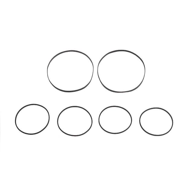 6-pack Turntable Remsband Gummi Drivrem för Sharp GF-700 Skivspelare