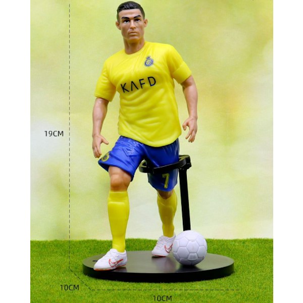 6-delt fodbold actionfigur sæt Fodboldstjerne C. Ronaldo Messi Mbappe Fodboldfan søde legetøj