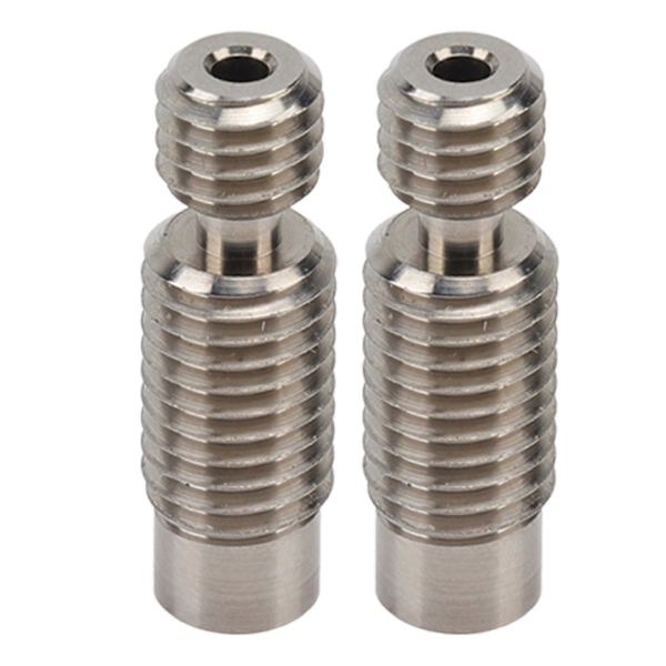 2 st All Metal Hotend Throat Tube Hög Precision Slick Inner Hot End Throat Tubing för 3D-skrivare Lång Räckvidd Trådtyp