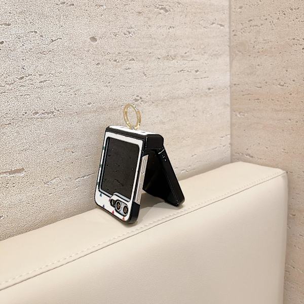 Til Z Flip 6 Etui, Sød Kærlighedshjerte Slank PC Beskyttelsesdækning Til Samsung Galaxy Z Flip 6 med Ringholder