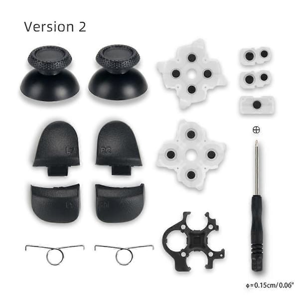 Slim-Controller L1-R1 L2-R2 Trigger-Knapper Analog Stick Ledende Gummi Reparation Kompatibel med PS5-Controller Gamepad