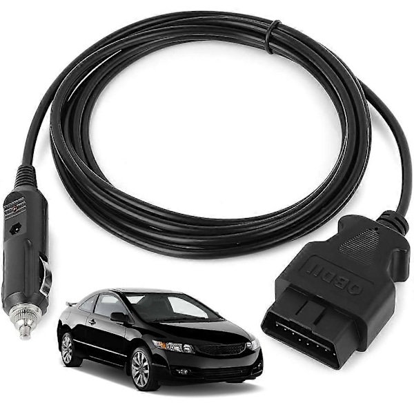 OBDII Nödkabel för fordon, diagnoskabel för bil, minnesskydd, 12V