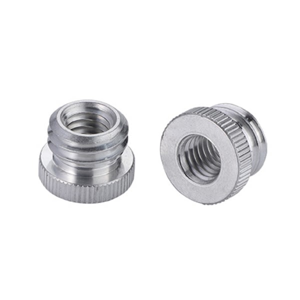 Skruvadapter i aluminiumlegering 1/4'' till 5/8\" För 5/8\" Gänga Laser Nivå Avståndsmätare Stativ 1/4\" 1/4\" Hona till 5/8\" Hane