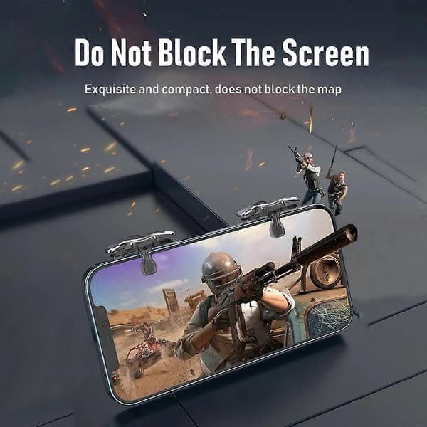 Mobil Spilcontroller, Zero Latency Foldbar Spiludløser, Plug and Play Mobiludløser til Pubg, Knives