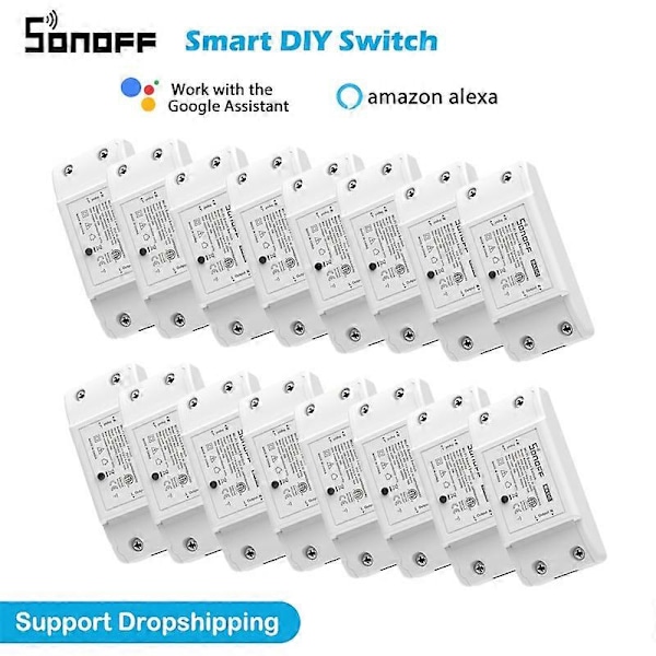1-20 stk SONOFF Basic R2 10A 2200W Wifi Smart Hjem Switch Controller Timer