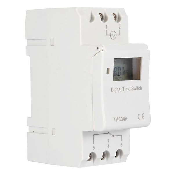THC 30A Digital Timerbrytare Programmerbar Elektronisk Tidskontrollbrytare (220V)