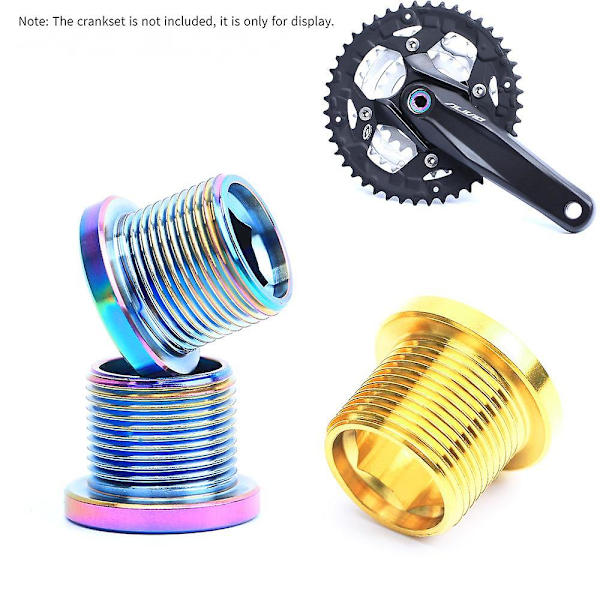 M15x12mm titaniumlegerings-spline krankboks centerakselskrue farvefikseringsskrue - spline, 1 æske/2 stk (farverig)
