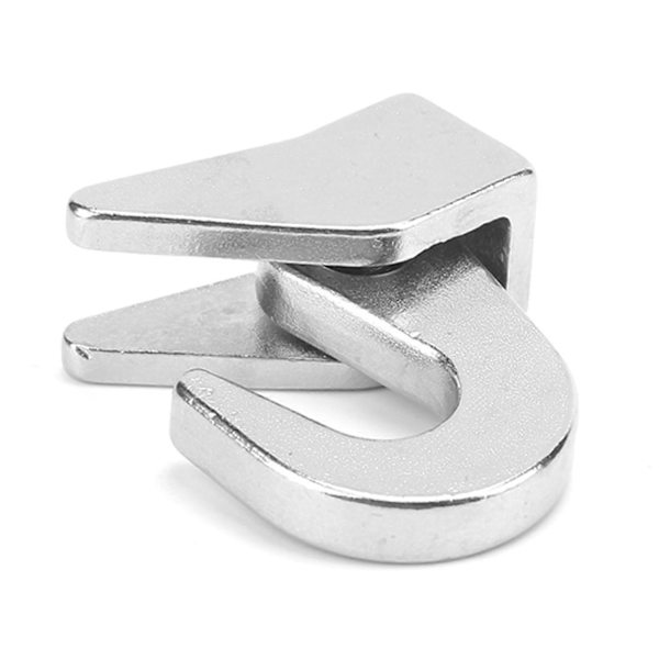 Marine Cargo Hook i Rustfritt Stål, Enkeltkrok for Yacht, Fiskebåt, Snellebåt og Skip