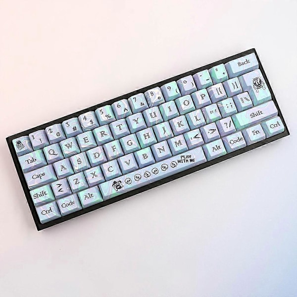 Tastaturhetter Sett 112 stk OEM Profil ANSI ISO PBT Fargesublimert Tastaturhette for Mekaniske Tastaturer