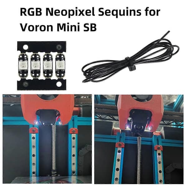 RGB Neopixel-sekvenser for Voron V0.2 Mini Stealthburner verktøyhode Voron-tilbehør