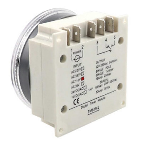 Programmerbar Timer Switch Relæ Digital LCD Strøm Ugentlig CN304A AC 220V 5 Pin