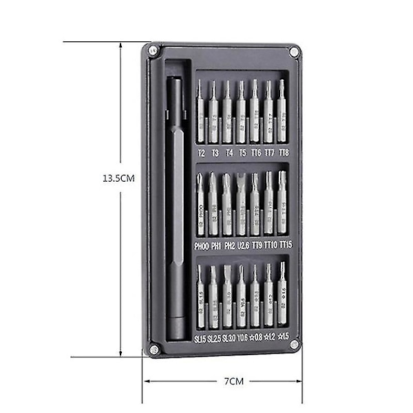 22-in-1 Ruuvimeisselisetti, Ruuvimeisselibittisetti, Mini-elektroniikka-korjaustyökalu