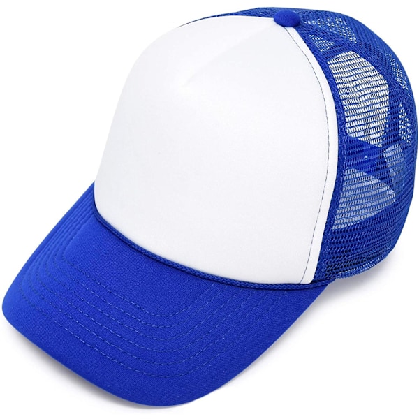 Two Tone Trucker Hat Summer Mesh Cap with Adjustable Snapback Strap