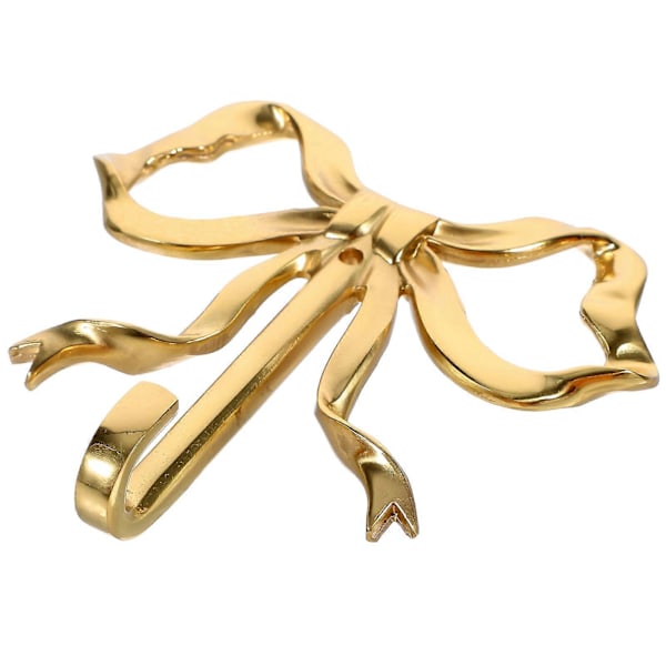 Dekorativ väggkrok med rosett i mässing, hängkrok för kappa, hatt, handduk, guld