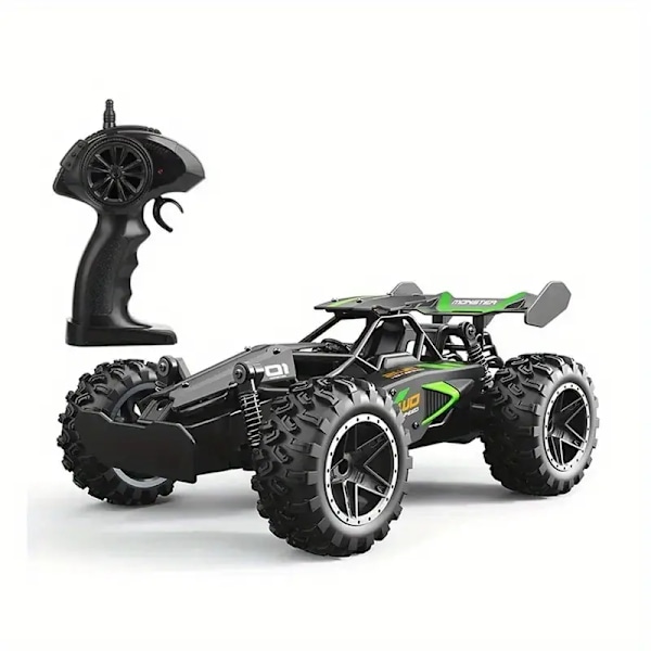Høyhastighets Offroad Fjernstyrt Bil med Kollisjonsbeskyttelse og Store Gummidekk - Perfekt Gave til Høytider!