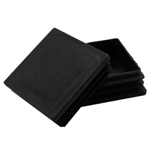 Plastkvadratrør Innlegg Endeblending Dekkhetter 50mmx50mm 5 stk
