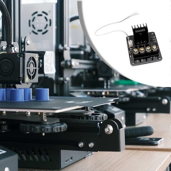 HighPower Hot Bed Modul Varmebed Strømmodul Utvidelse 3D-skriver MOS-rørsett med kabel 25A strøm