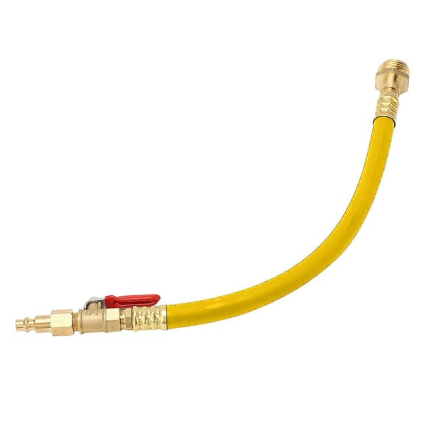RV Vinteriseringskit med Hurtigkoblingsplug og Aflukningsventil Luftkompressoradapter til RV Båd Campingvogn Sprinklersystemer Gul