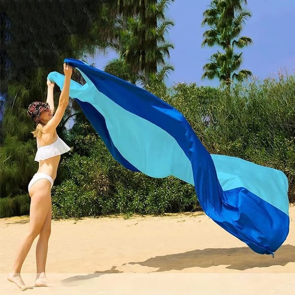 Vikbar bärbar utomhus camping- och picknickstrandmatta (vattentät, 200 x 210 cm)