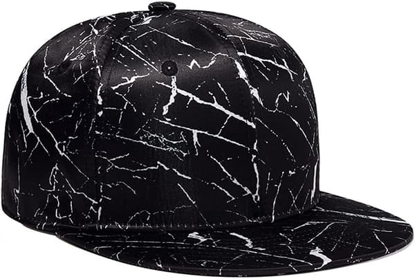 Klassisk Snapback Hat Hip Hop Flat Bill Visor Cap - Unisex Voksen Justerbar Baseball Hat