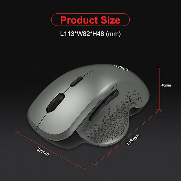 2,4G Trådløs Mus, Stille Vertikal Mus, Ergonomisk Design, Egnet For Datamaskin Kontor