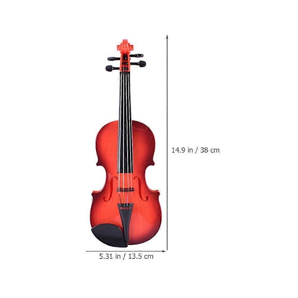 1 Set Stränginstrument Leksak Simulerad Violin Leksak Realistiskt Musikinstrument