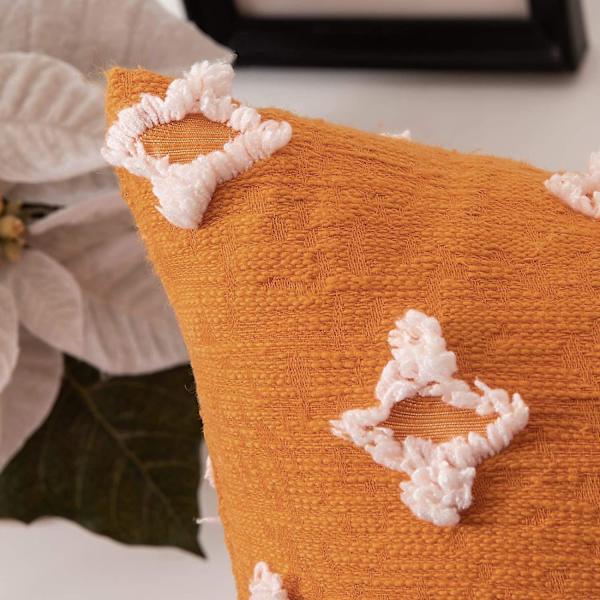 Wekity Set med 2 Dekorativa Kuddfodral Rhombic Jacquard Kuddfodral Mjuk Rektangulär Kuddfodral för Sommar Soffa Säng Sovrum Vardagsrum,
