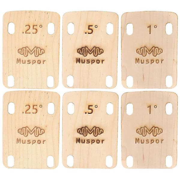 6 st Bassgitarr Halskilar Trägitarr Packning Gitarr Hals Platta Ersättningstillbehör