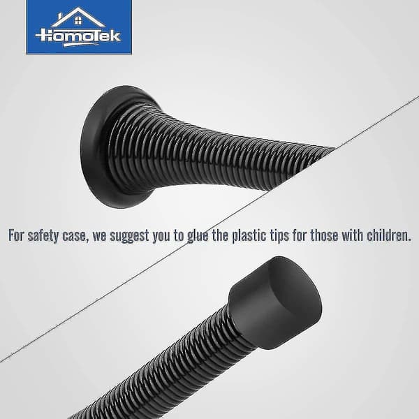 12-pack Dörrstopp, 3-1/4\" Tunga Dörrstopp - Flexibel Dörrstopp Med Låg