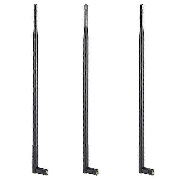 3X 12DBI WiFi Antenne, 2.4G/5G Dobbelt Bånd Høj Forøgelse Lang Rækkevidde WiFi Antenne med RPSMA Stik