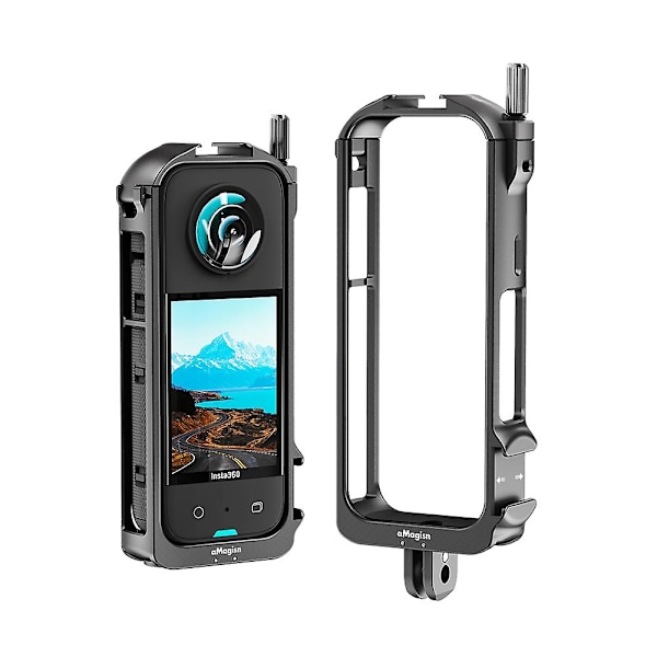 Kameran metallike kotelo Insta 360 X3:lle, Metal Rabbit Cage Insta 360 X3:lle, suojaava laajennus F