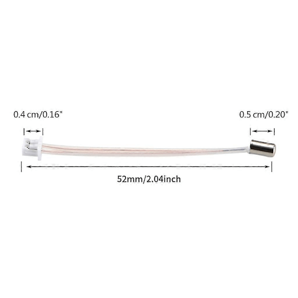 Til 3D-printer Ender-3 S1 Termistor Temperatursensor Hot End Temperaturmåling Linje HT-NCT100K