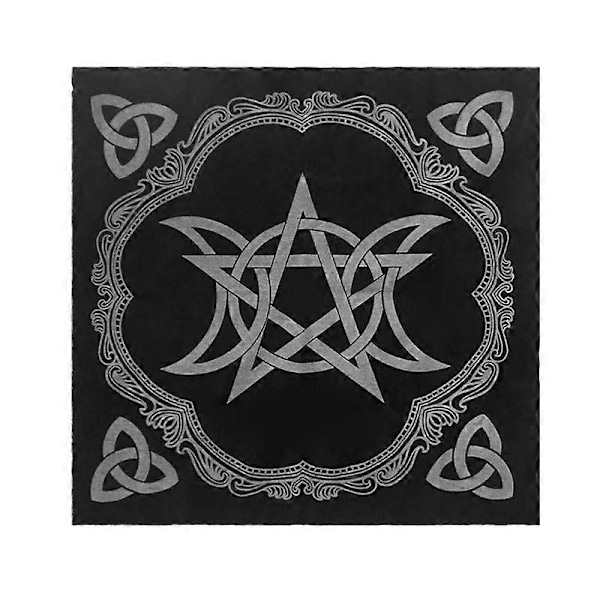 49x49cm Tarotkort Bordduk Flanell Geometrisk Figur Divinasjon Altarduk Brettspill for Oracle Kort Pute Runer Supp