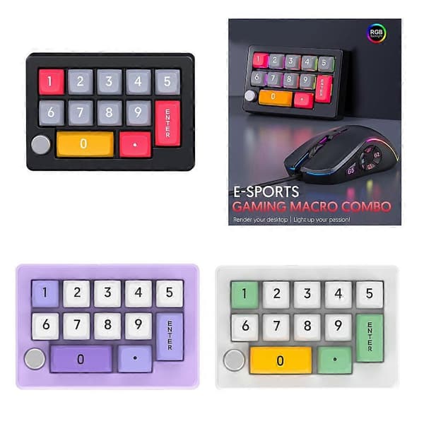 Kvalitetsmekanisk tastatur med tilpassbare programmerbare makrofunksjoner